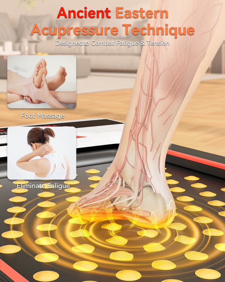 Anylife 2 in 1 Walking Pad Treadmill highlighting the adjustable incline feature for customizable workouts