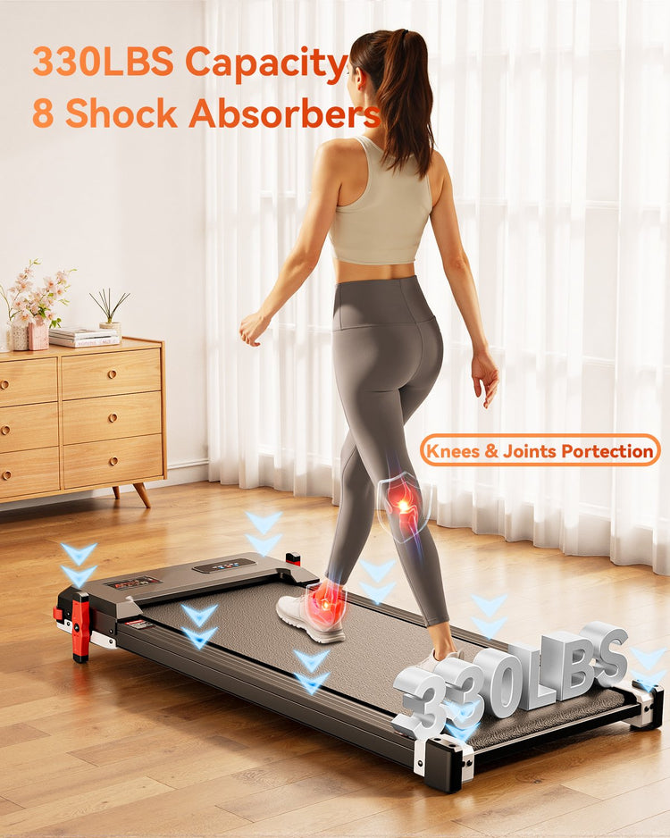 Anylife 2 in 1 Walking Pad Treadmill featuring LED display and intuitive controls for user-friendly operation