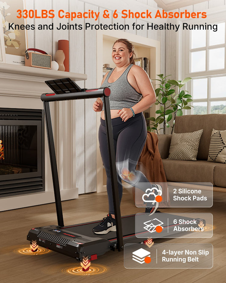 Anylife Walking Pad with Handle Bar featuring LED display and user-friendly controls